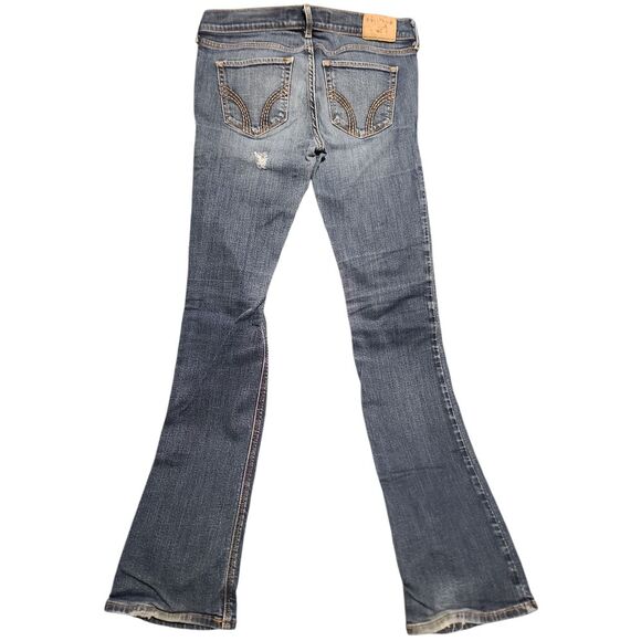 Hollister SoCal Stretch Flare Jeans Medium Wash Denim W26 L33 - Picture 3 of 5